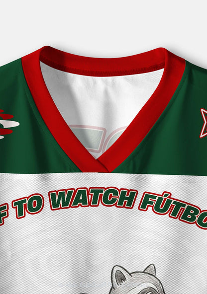 Custom Off To Watch Futbol Raccoon Y2K Crop Sport Jersey Shirts Cherrykitten