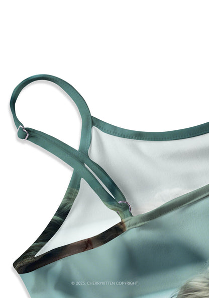 Blood VN Y2K Print Cami Crop Top Cherrykitten