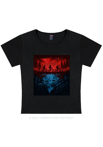 Red Storm Riders Y2K Baby Tee Cherrykitten