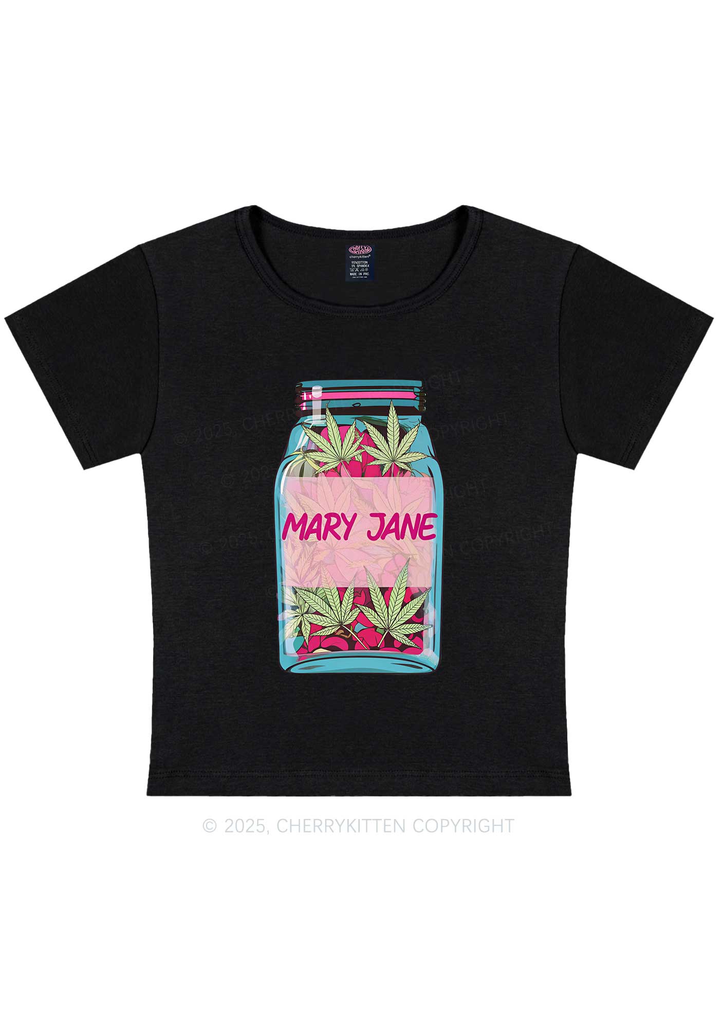 Wxxd Jar Y2K Baby Tee Cherrykitten
