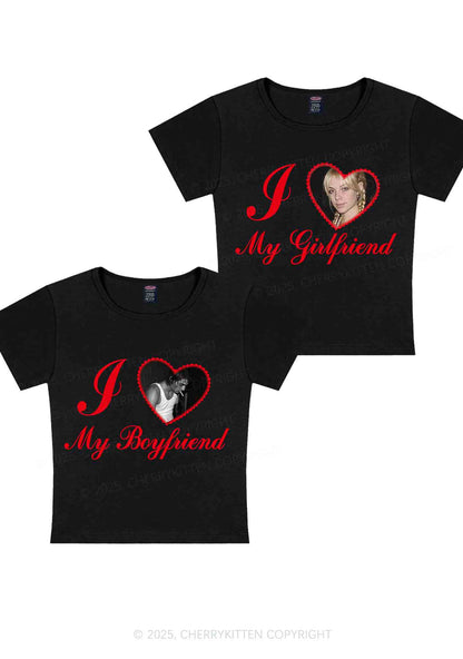 Custom Heart My BF GF Y2K Valentine's Day Baby Tee Cherrykitten