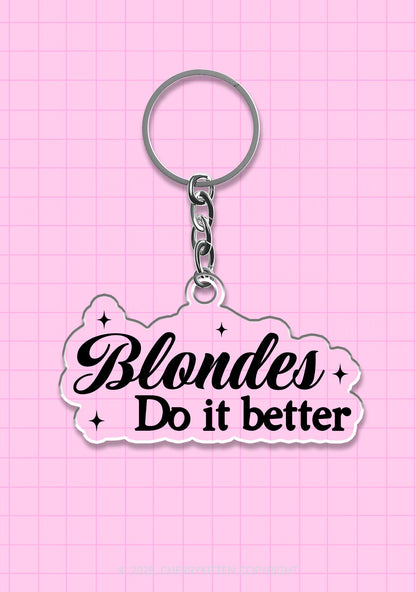 Blondes Do It Better 1Pc Y2K Keychain Cherrykitten