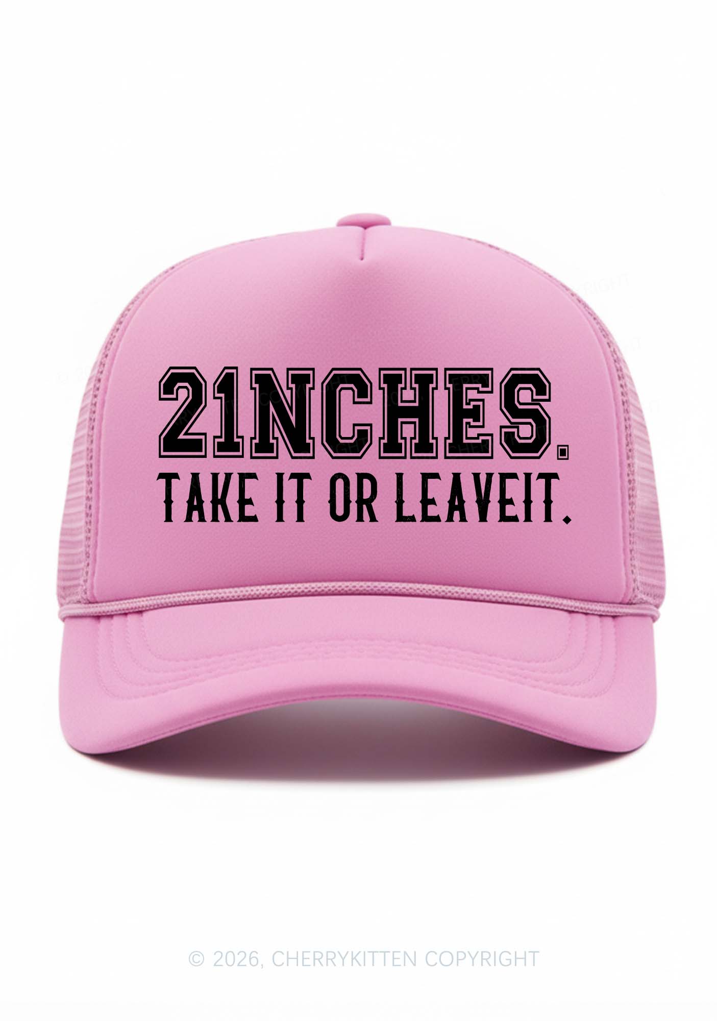 Take It Or Leave It Y2K Trucker Hat Cherrykitten