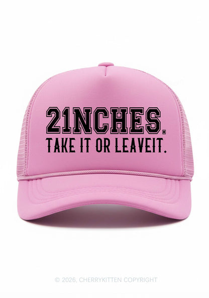Take It Or Leave It Y2K Trucker Hat Cherrykitten