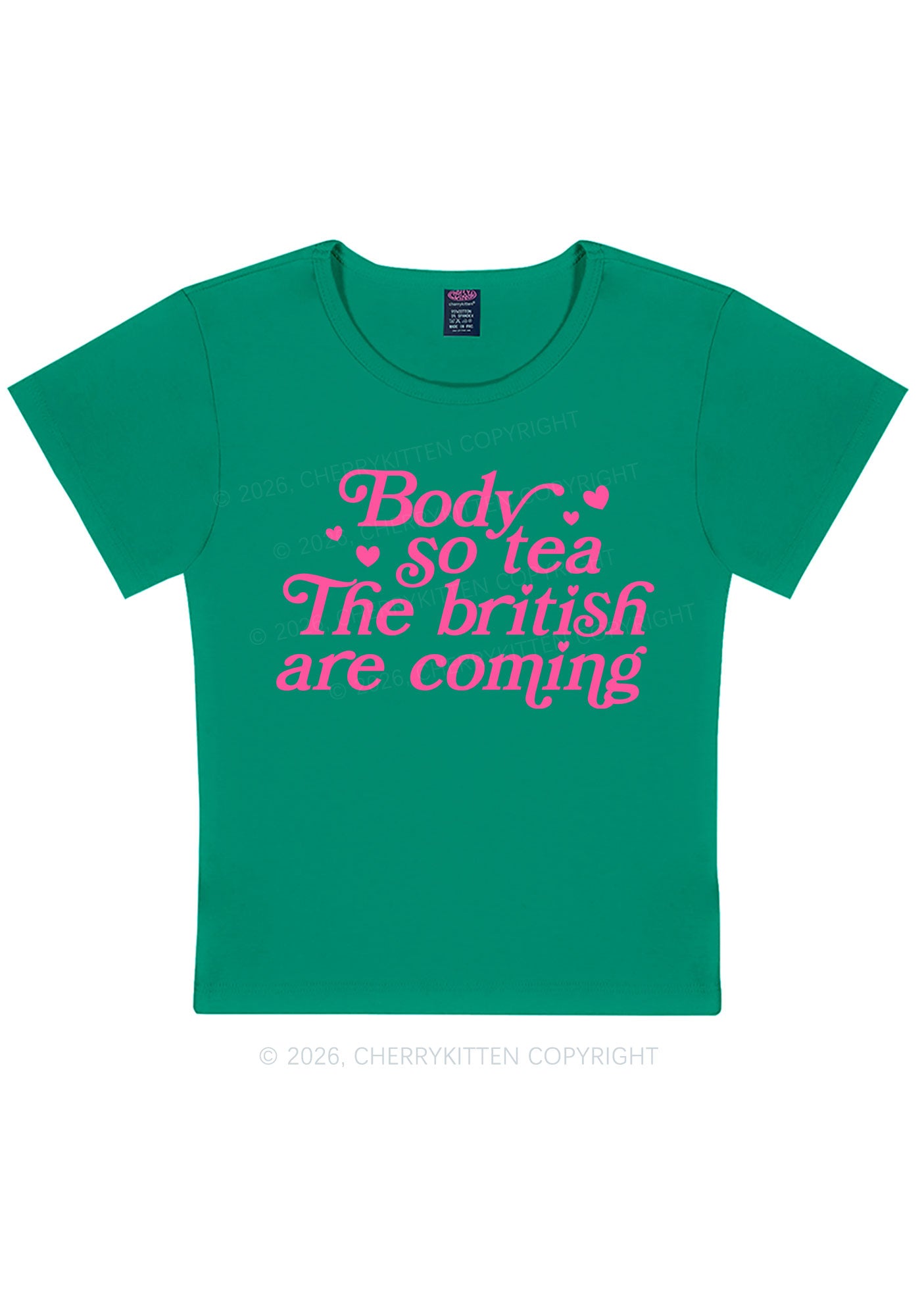 The British Are Coming Y2K Baby Tee Cherrykitten