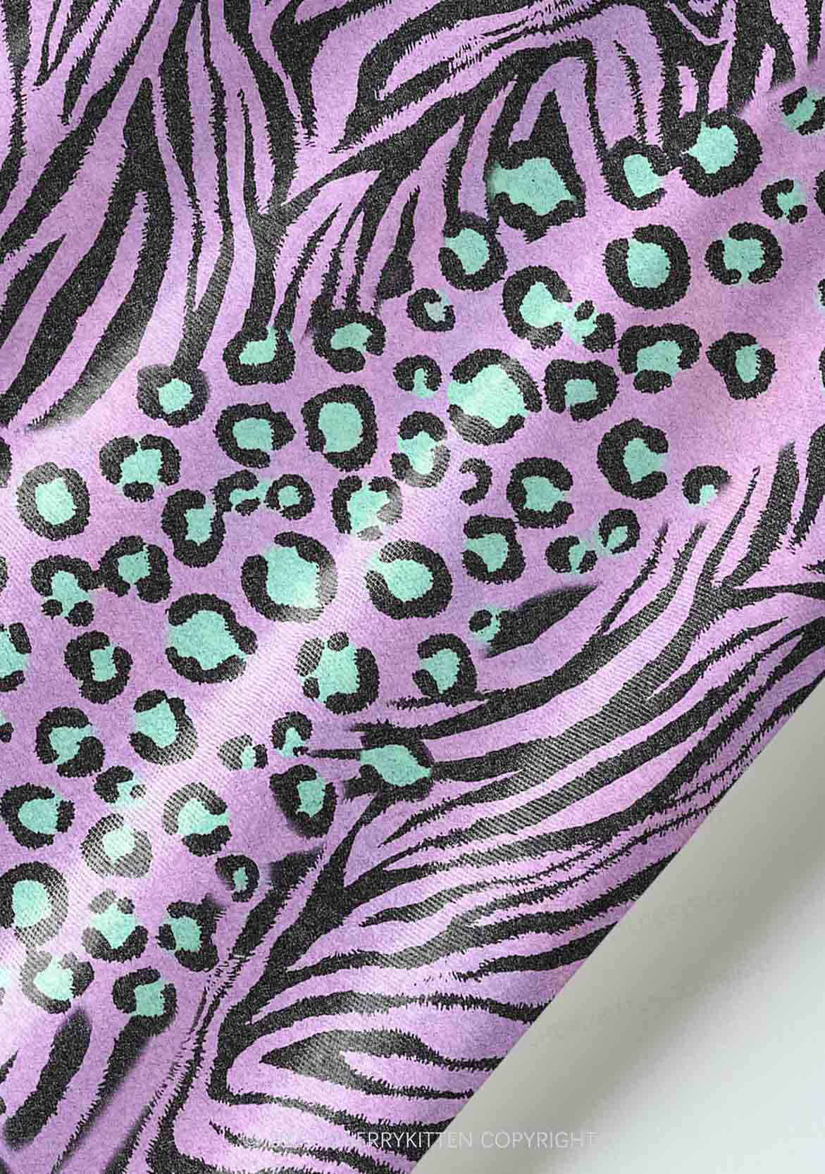 Lavender Zebra Y2K Pet Tank Top Cherrykitten