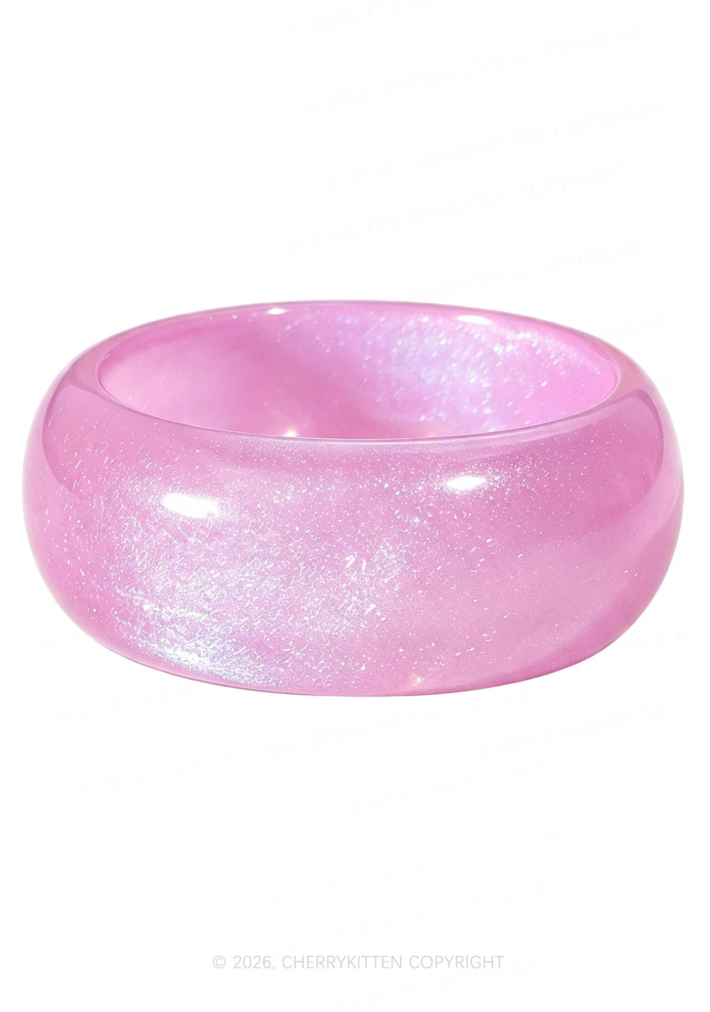 Glitter Jelly Color Y2K Cuff Bangle Cherrykitten