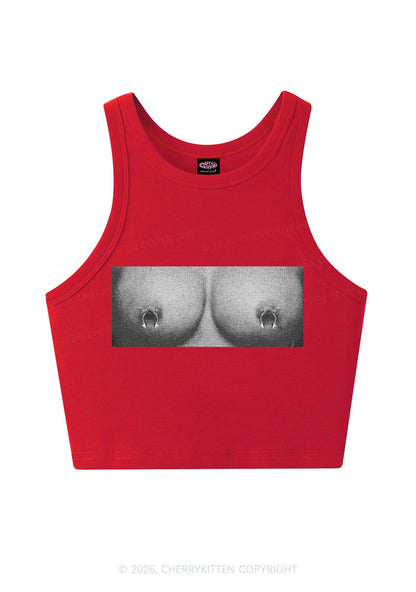 Nxpple Rings Y2K Crop Tank Top Cherrykitten