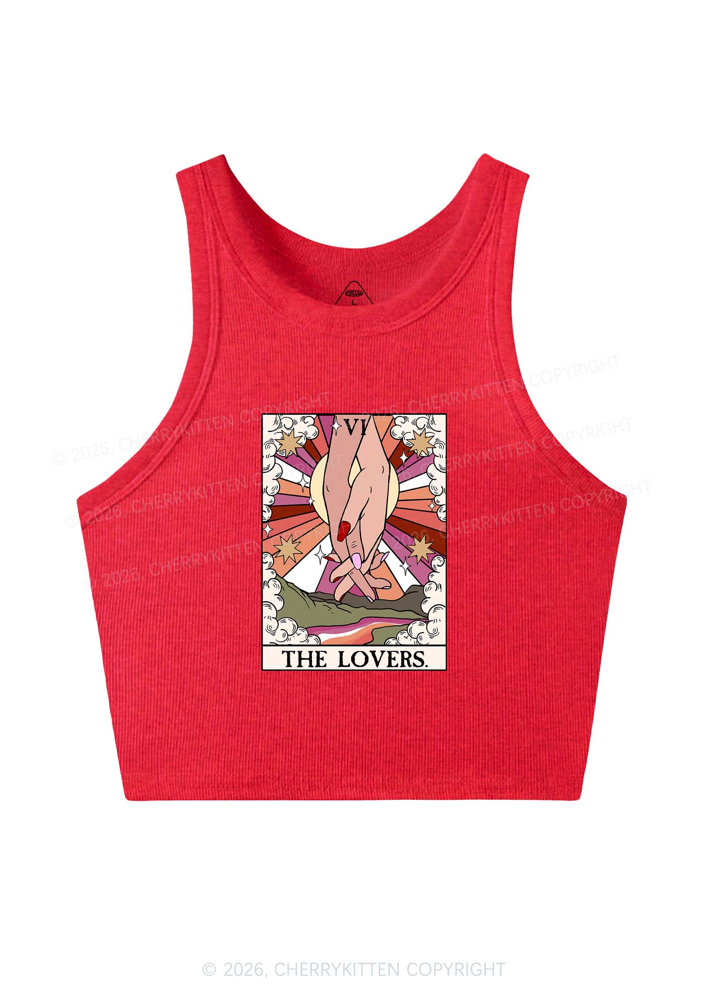 The Lesbian Lovers Y2K Crop Tank Top Cherrykitten