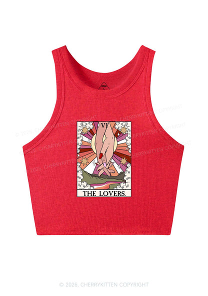 The Lesbian Lovers Y2K Crop Tank Top Cherrykitten
