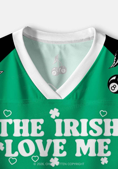 Custom The Irish Love Me St Patricks Y2K Crop Sport Jersey Shirts Cherrykitten