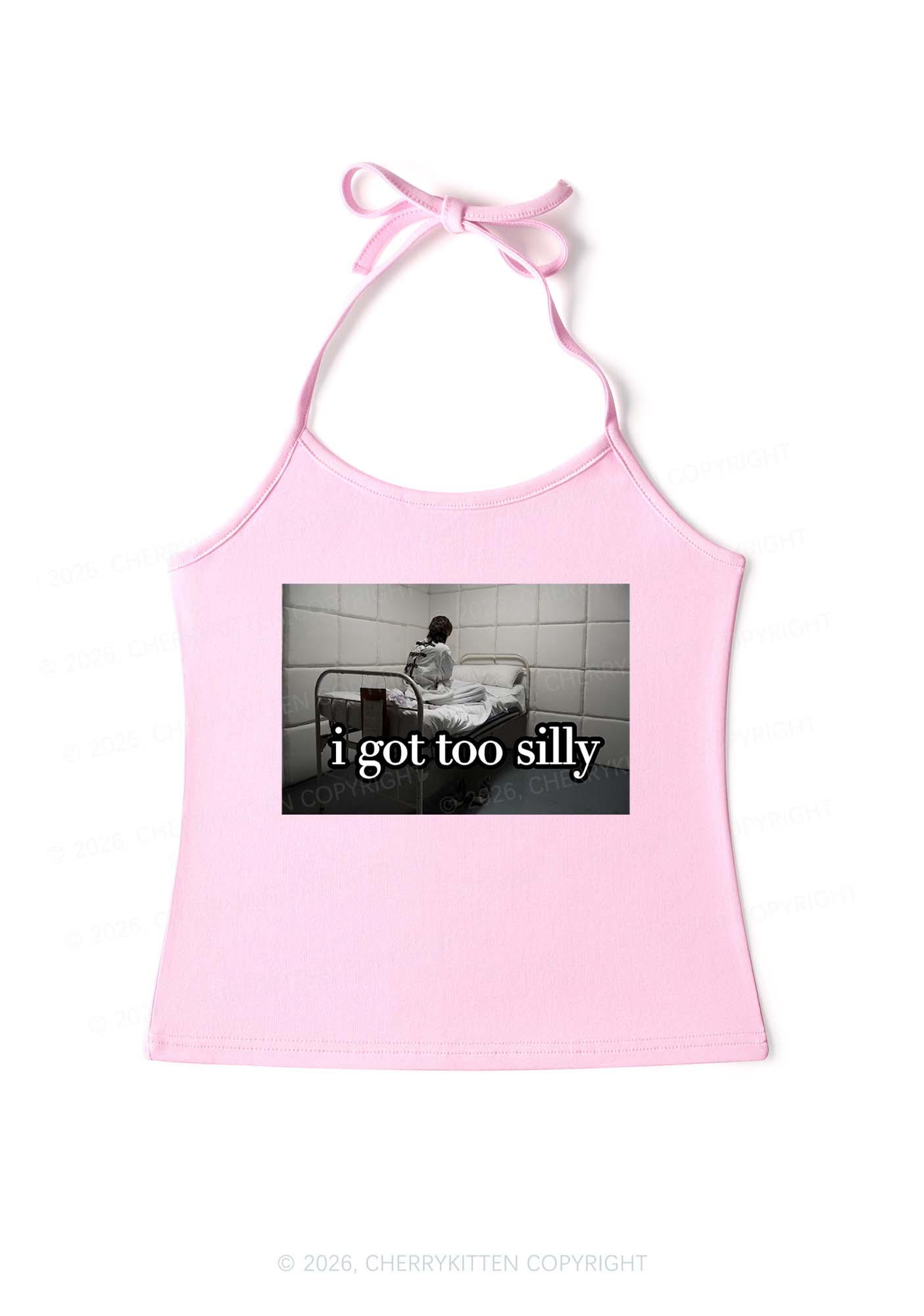 I Got Too Silly Y2K Halter Neck Cami Cherrykitten