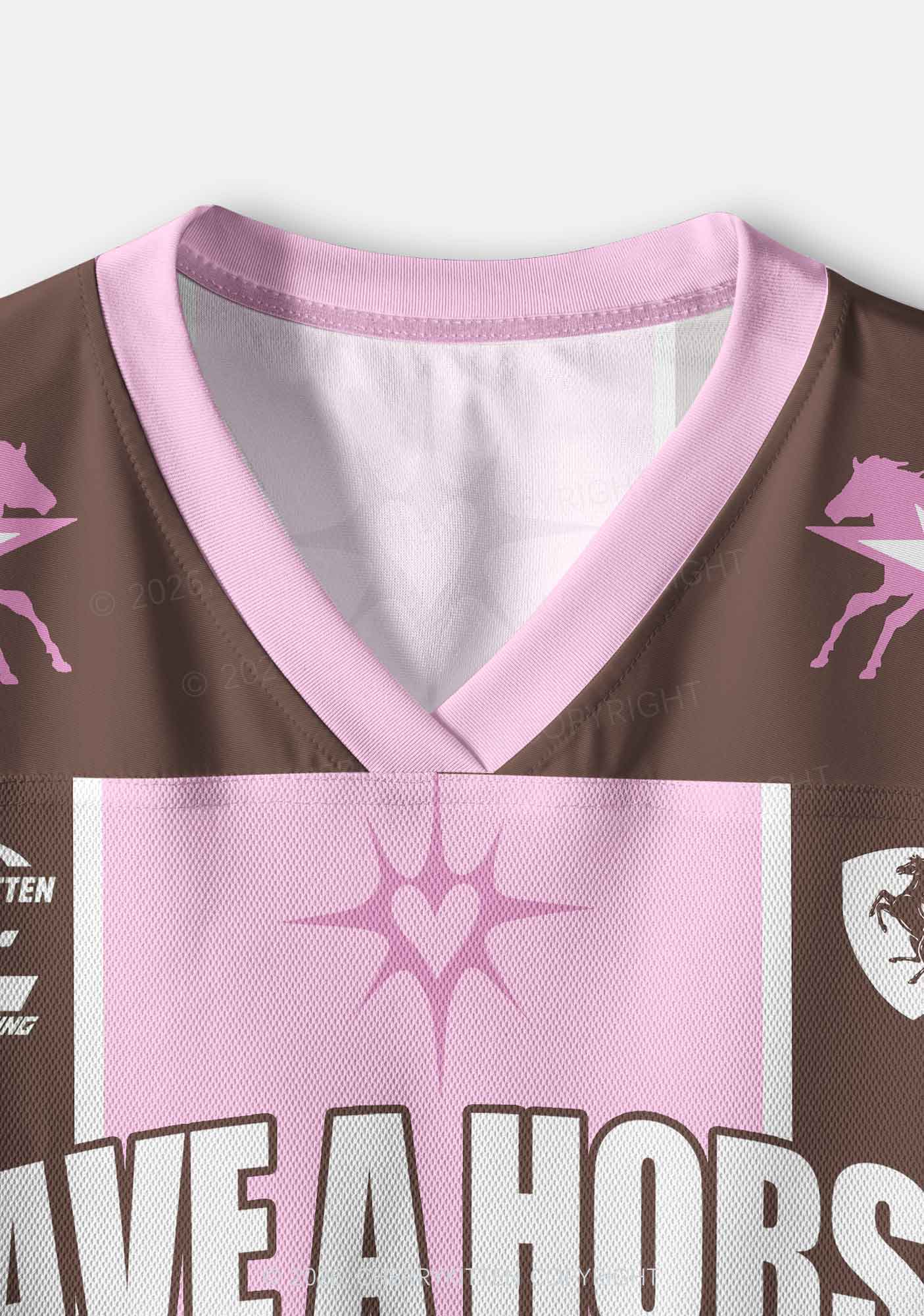 Save A Horse Ride A Masc Pride Y2K Crop Sport Jersey Shirts Cherrykitten