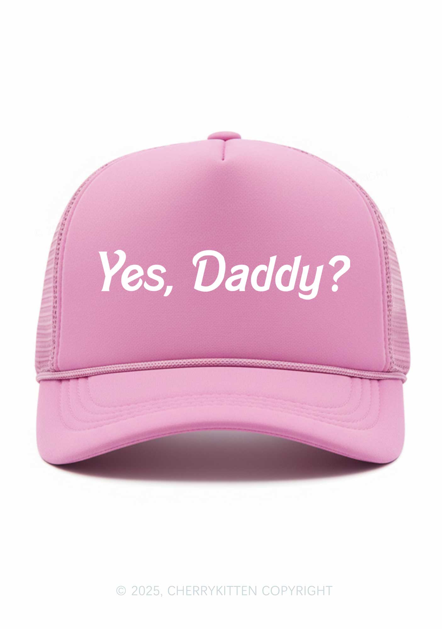 Yes Daddy Valentine's Day Y2K Trucker Hat Cherrykitten