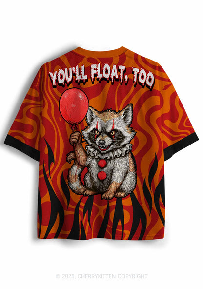 Halloween Custom Float Raccoon Y2K Sport Jersey Shirts Cherrykitten