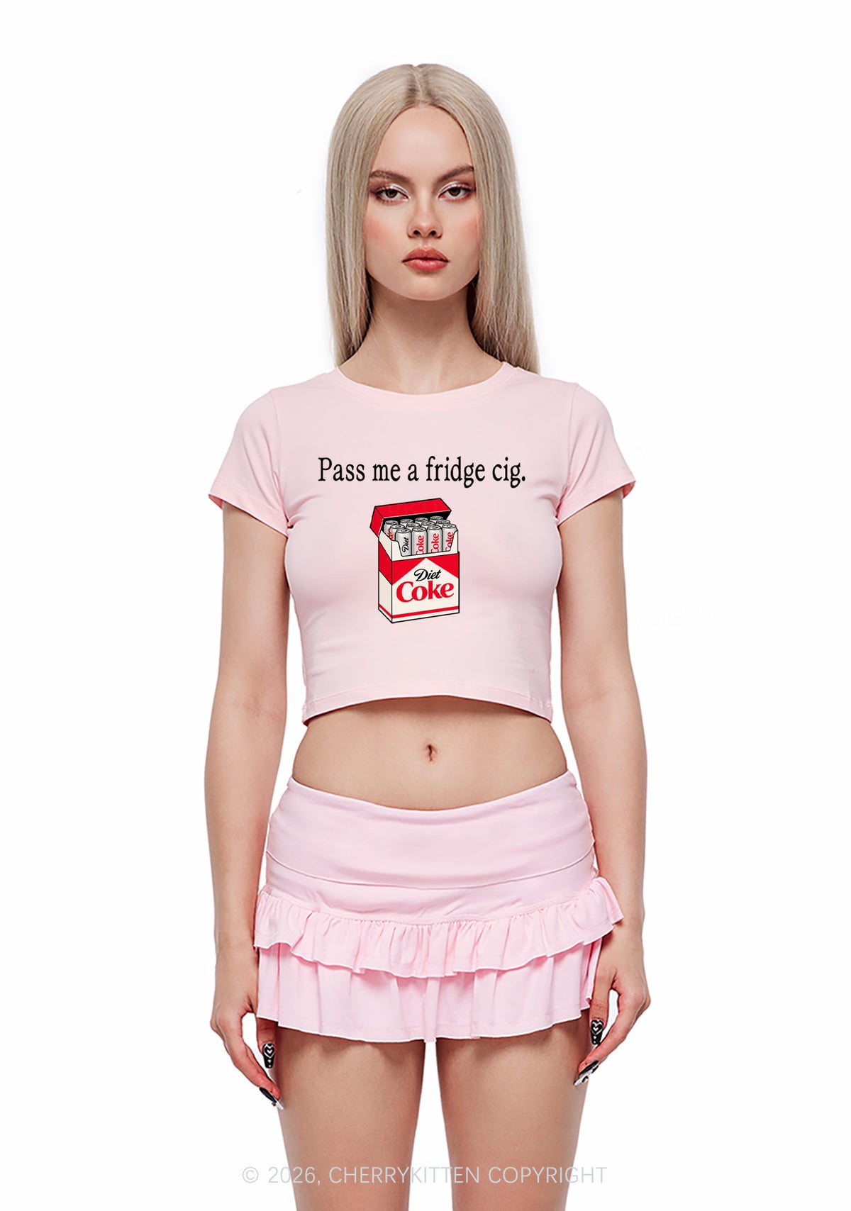 Pass Me Fridge Cig Y2K Baby Tee Cherrykitten