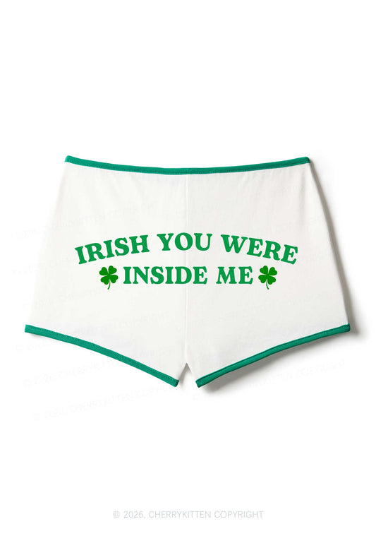 Irish Inside Me St Patricks Y2K Booty Shorts Cherrykitten