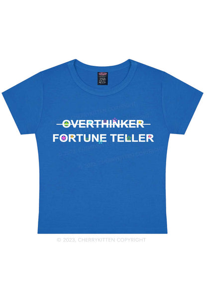 Overthinker Fortune Teller Y2K Baby Tee Cherrykitten