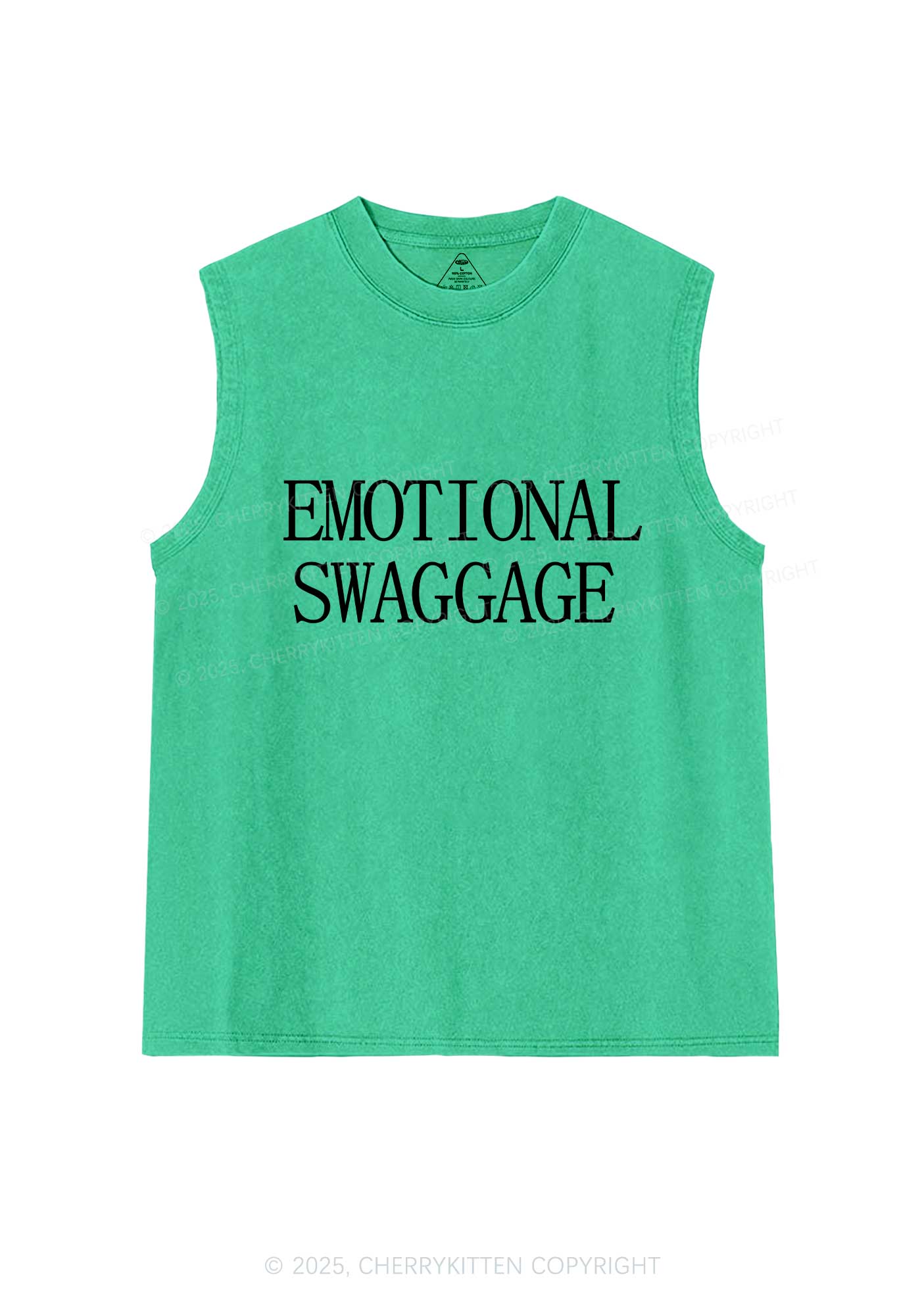 Emotional Swaggage Y2K Washed Muscle Tank Cherrykitten