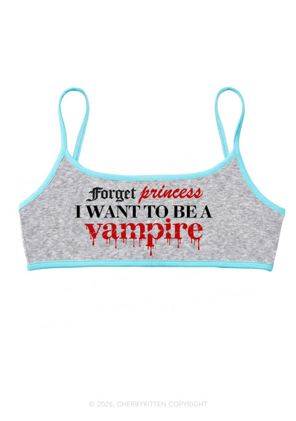 Halloween Want To Be Vampire Y2K Super Crop Cami Cherrykitten