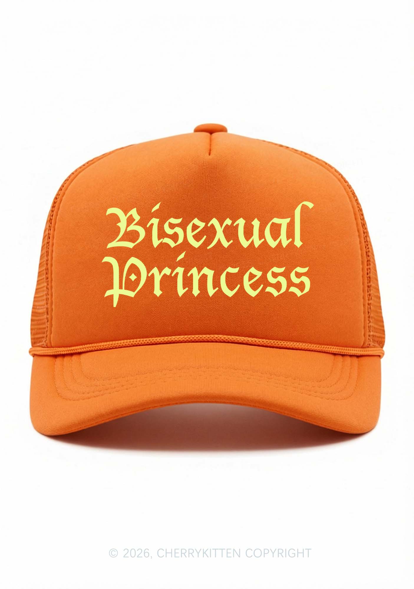 Bisexual Princess Pride Y2K Trucker Hat Cherrykitten