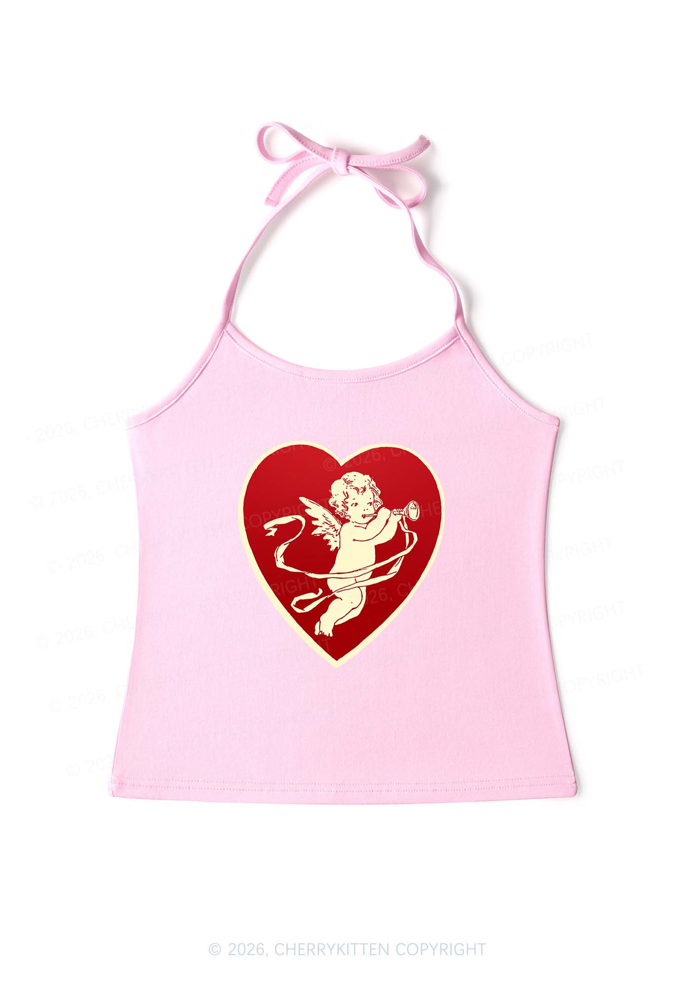 Trumpet Cupid Y2K Halter Neck Cami Cherrykitten