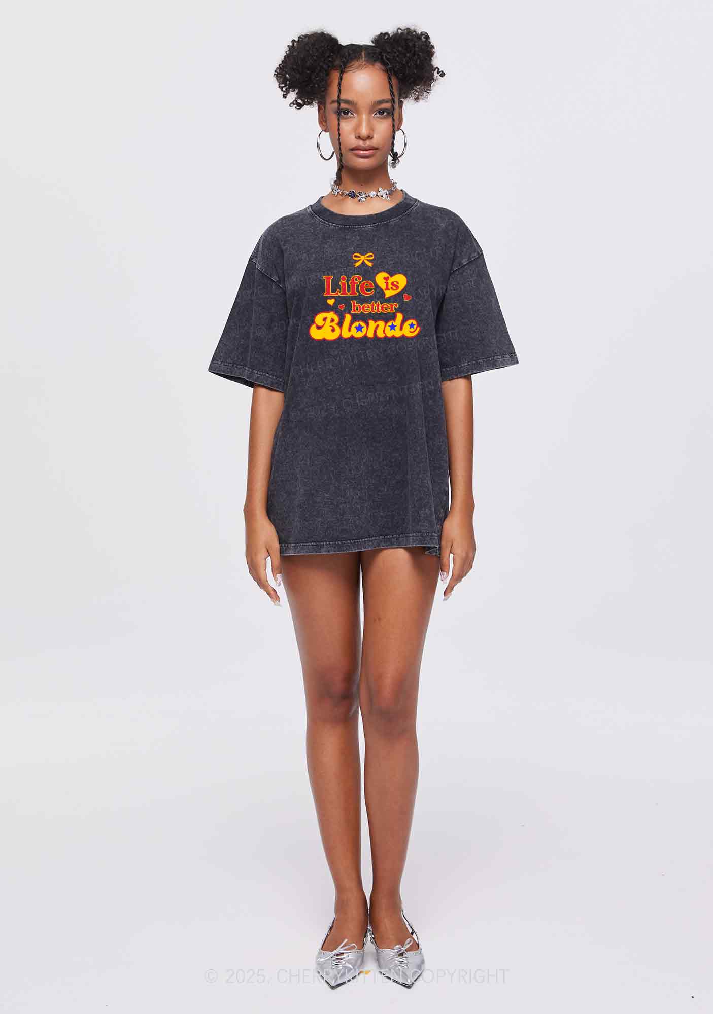 Better Blonde Y2K Shirts Washed Tee Cherrykitten