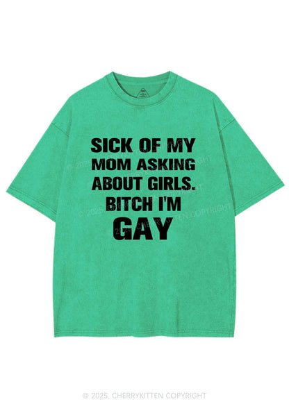 Bxxch Im Gay Pride Y2K Shirts Washed Tee Cherrykitten