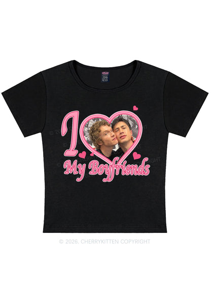 I Love My Boyfriends HR Y2K Baby Tee Cherrykitten