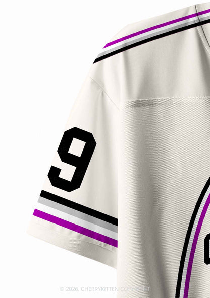 Off To Put The Ace In Menace Pride Y2K Crop Sport Jersey Shirts Cherrykitten
