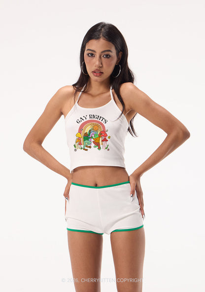 Gay Rights Pride Y2K Halter Neck Cami Cherrykitten