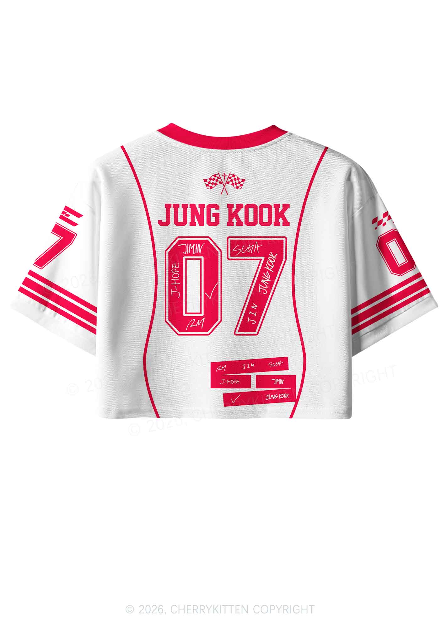 Cowboy Boy Kpop Y2K Crop Sport Jersey Shirts Cherrykitten