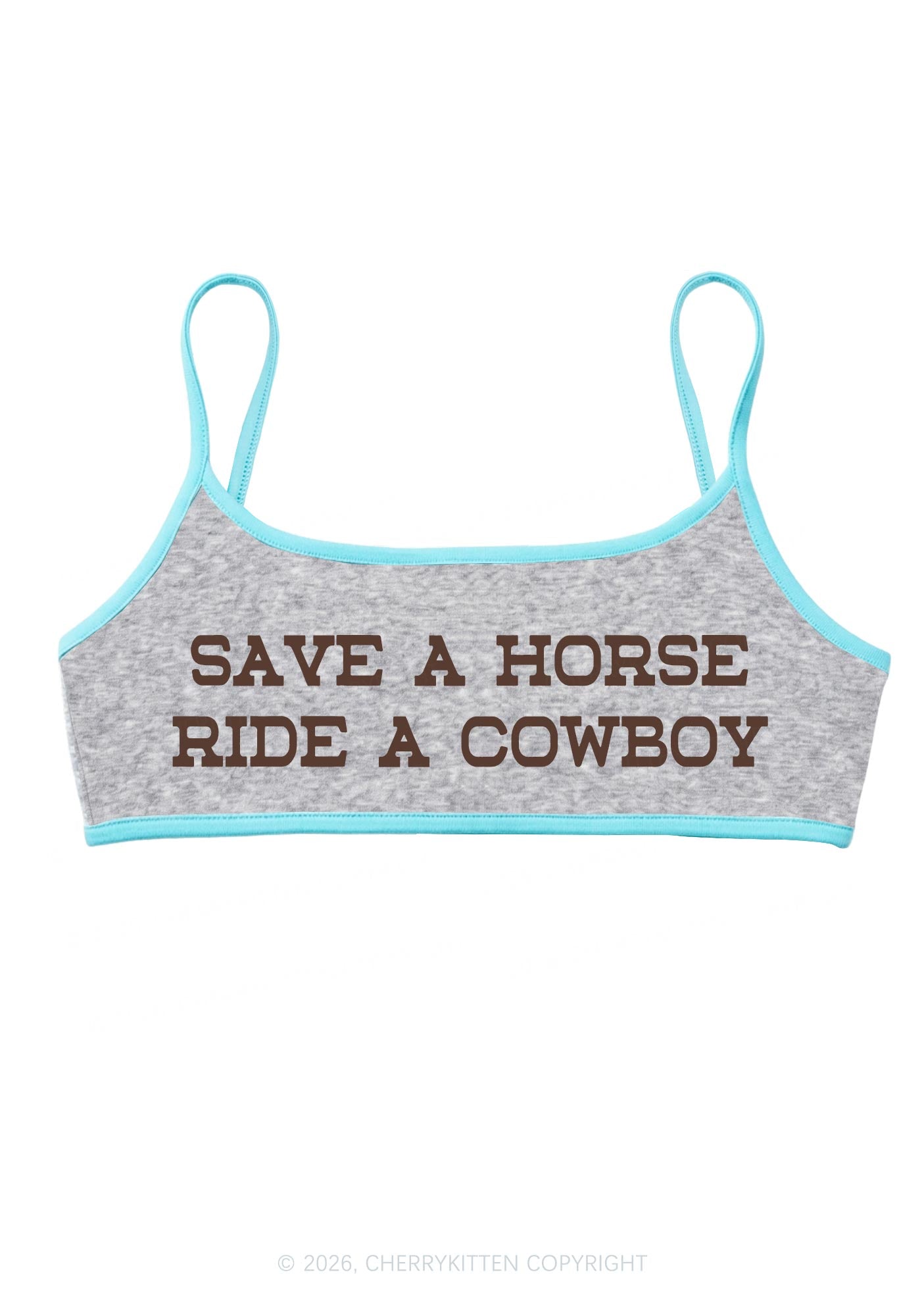 Ride A Cowboy Y2K Super Crop Cami Cherrykitten