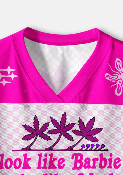 Smoke Like Marley Y2K Crop Sport Jersey Shirts Cherrykitten