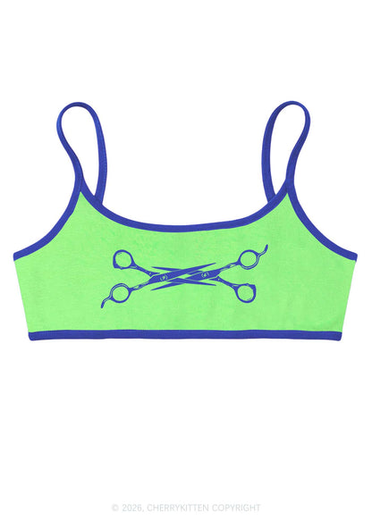 Pink Scissor Pride Y2K Super Crop Cami Cherrykitten
