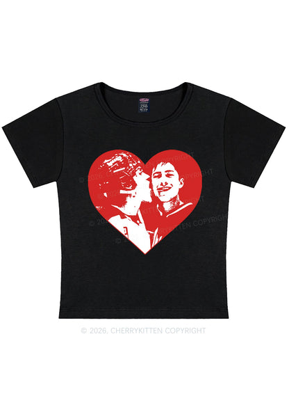 Red Heart Bros HR Y2K Baby Tee Cherrykitten