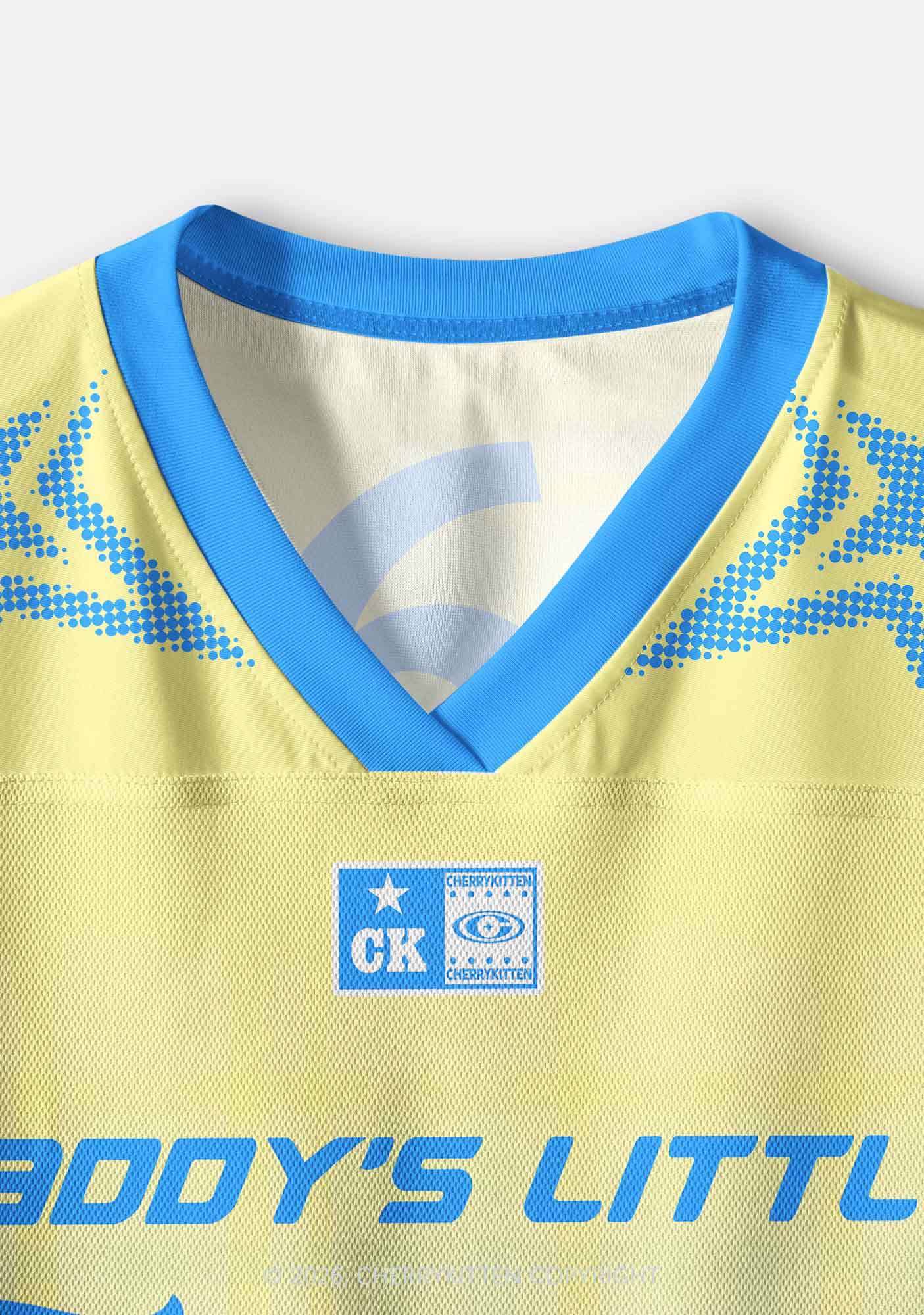 Daddys Little Throat Goat Y2K Crop Sport Jersey Shirts Cherrykitten