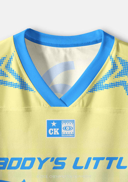 Daddys Little Throat Goat Y2K Crop Sport Jersey Shirts Cherrykitten
