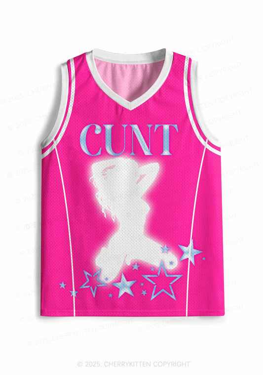 Custom Blue Cxxt Y2K Sport Jersey Tank Cherrykitten