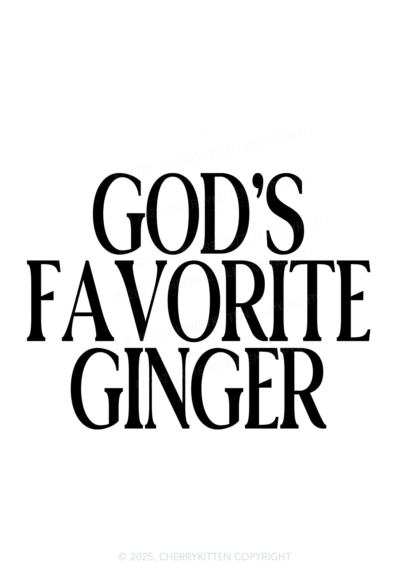 Gods Favorite Ginger Y2K Bikini String Thong Cherrykitten