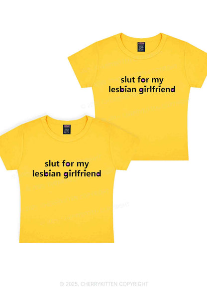 Slxt For My Lesbian GF Y2K Valentine's Day Baby Tee Cherrykitten