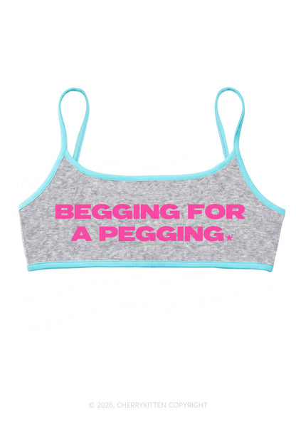 Begging For A Pegging Y2K Super Crop Cami Cherrykitten