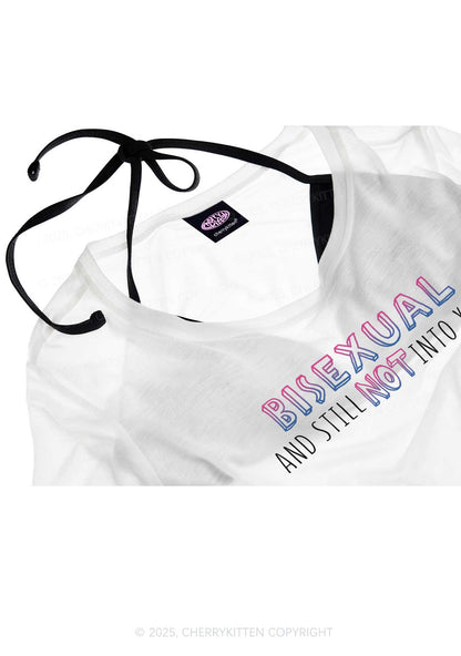 Bisexual And Still Not Into You Pride Y2K Sheer Crop Tee Cherrykitten