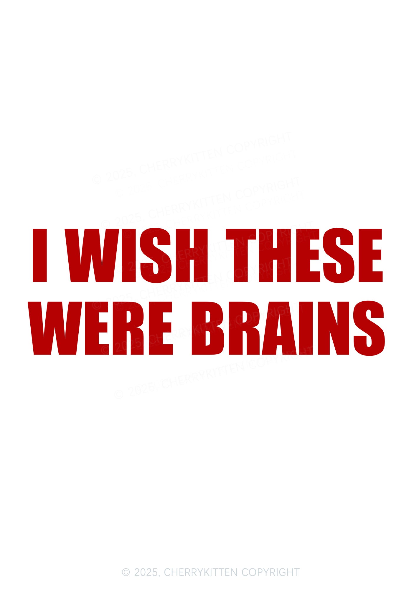 Wish These Were Brains Y2K Bikini String Thong Cherrykitten