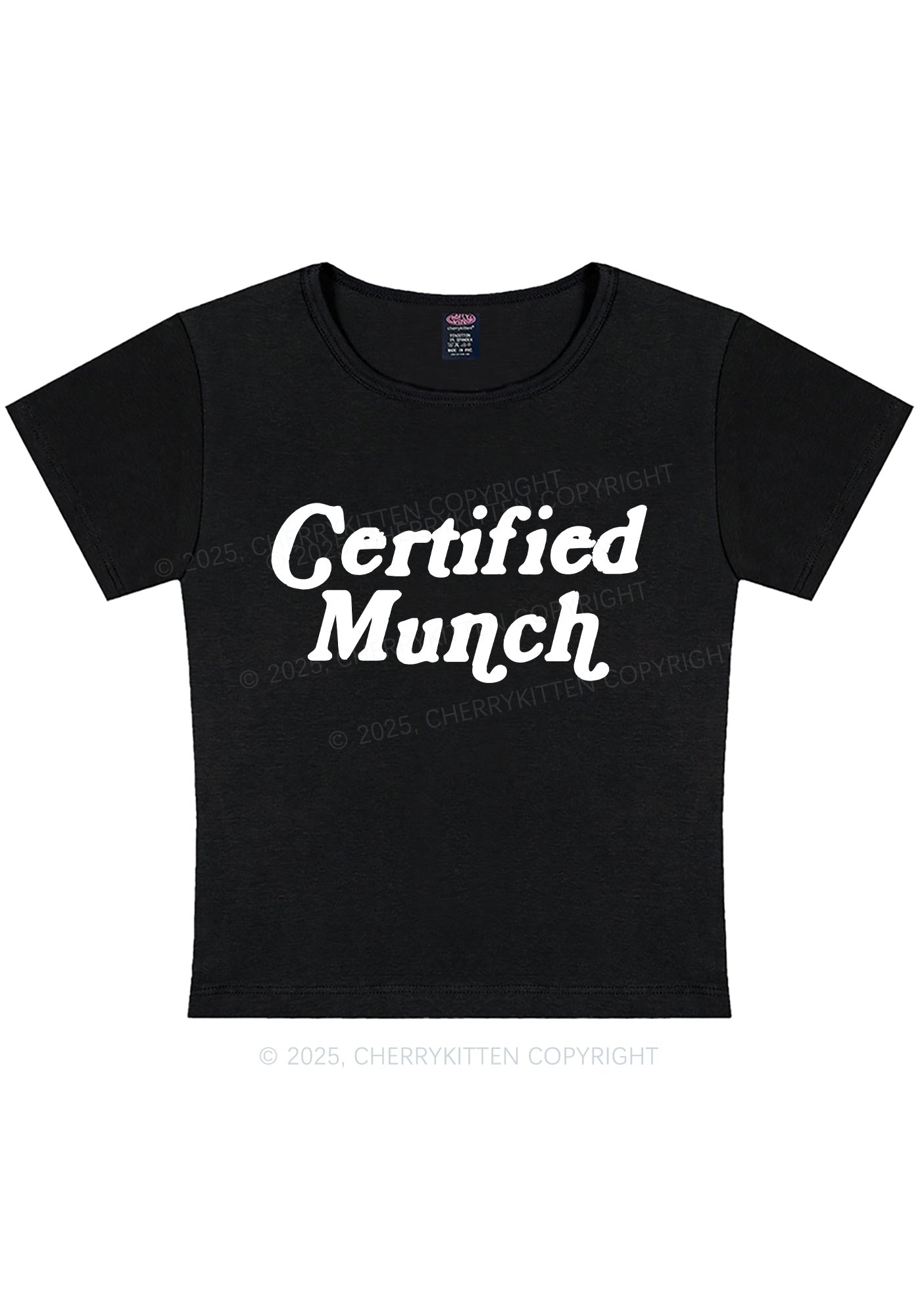Certified Munch Y2K Baby Tee Cherrykitten