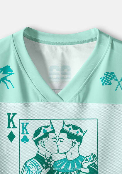 Gay King Pride Y2K Crop Sport Jersey Shirts Cherrykitten