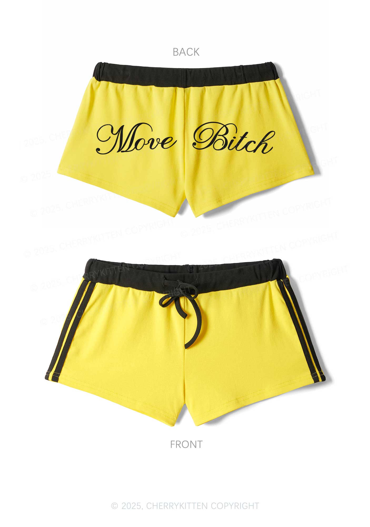 Move Bxxch Y2K Drawstring Mini Shorts Cherrykitten
