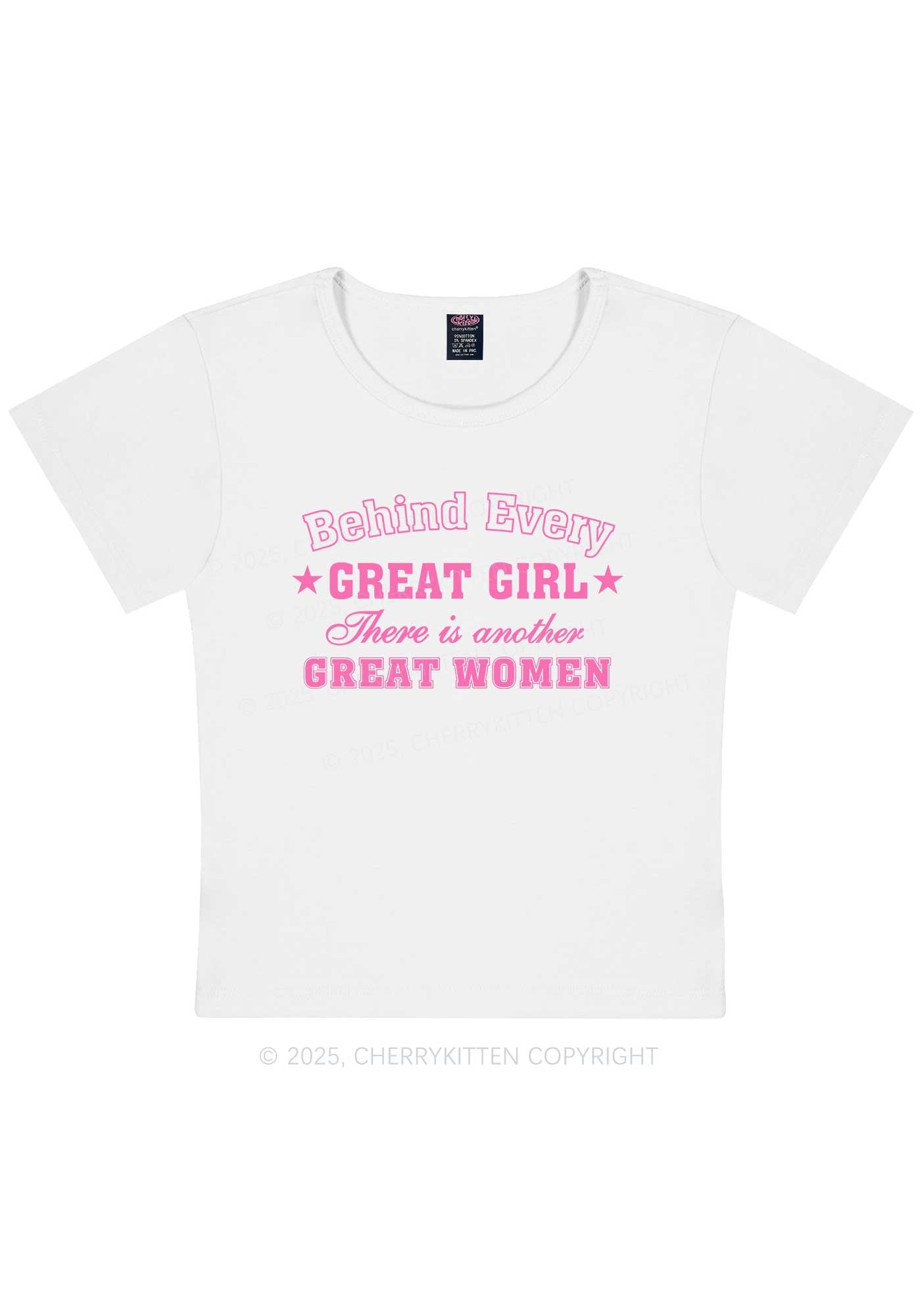 Great Girl Great Women Pride Y2K Baby Tee Cherrykitten