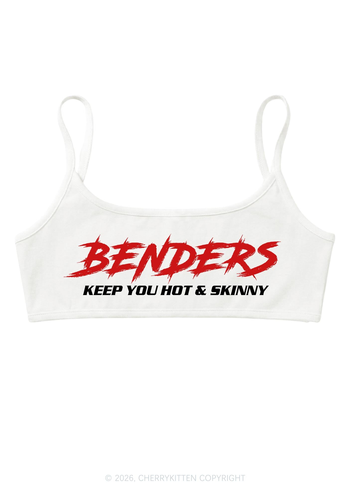 Benders Keep You Hot Y2K Super Crop Cami Cherrykitten