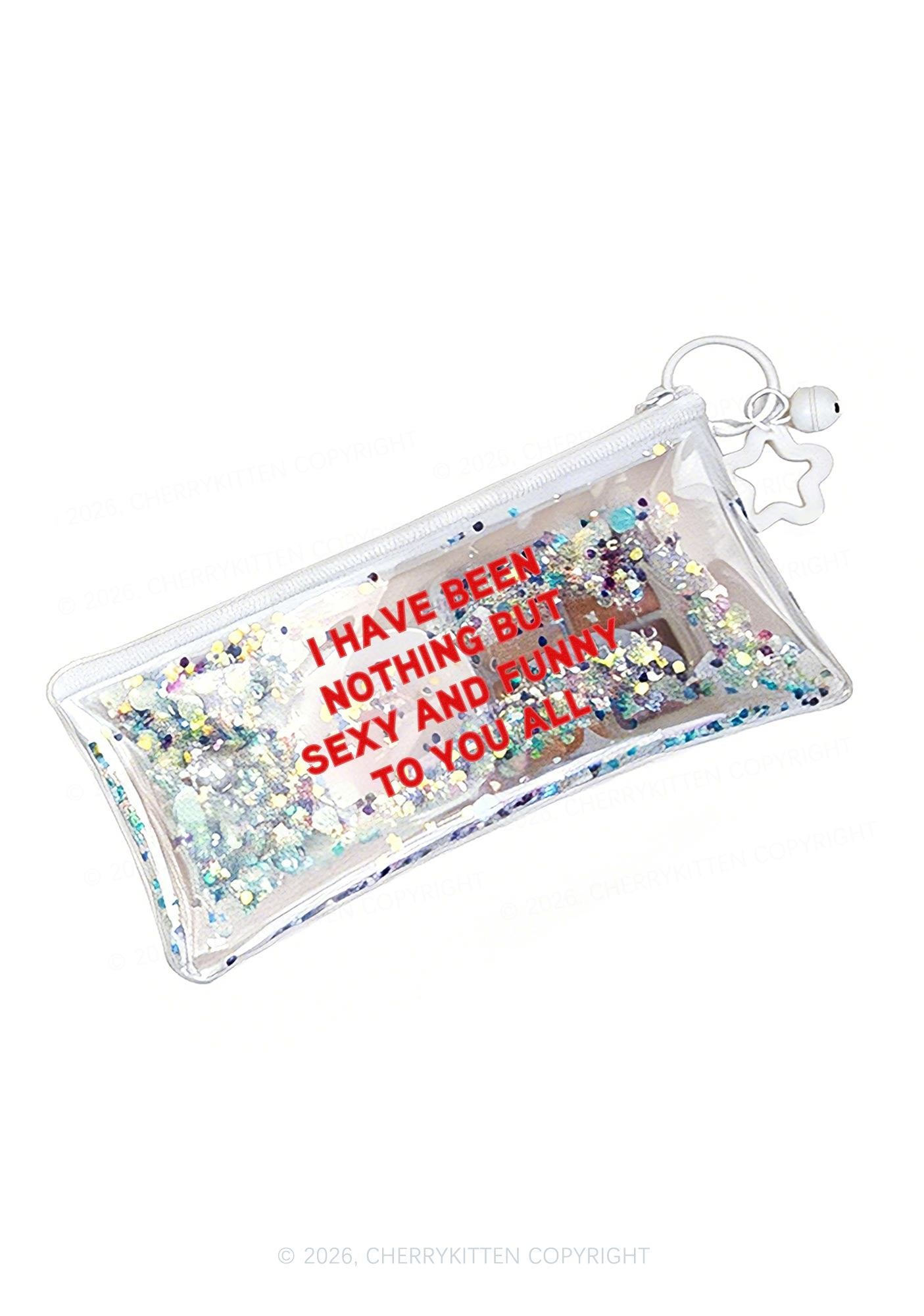 I Have Been Funny Y2K Quicksand Transparent Pencil Pouch Cherrykitten